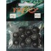 Груз ушастый рыбацкий, таблетка (эксцентрик) цвет Silvereyes Black, 10шт в уп., вес 10г